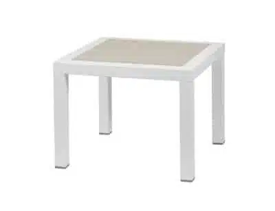 Mesa de centro blanca minimalista - Modelo Olimpia central,ofrece diseño contemporáneo y funcional, perfecta para salones modernos o áreas de recepción