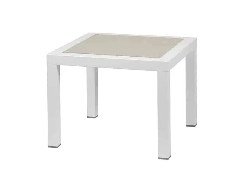 Mesa de centro blanca minimalista - Modelo Olimpia central,ofrece diseño contemporáneo y funcional, perfecta para salones modernos o áreas de recepción